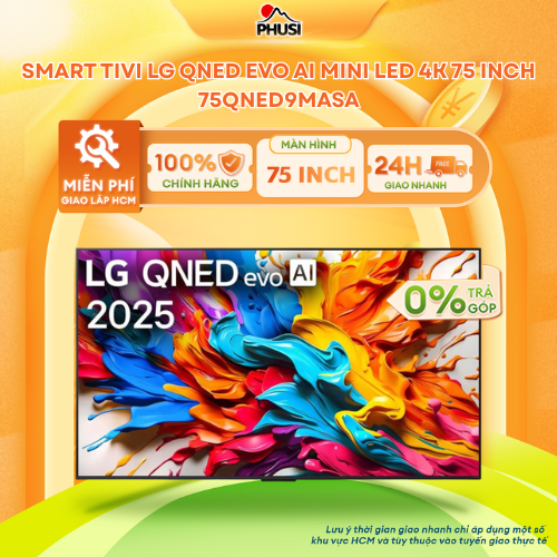 Smart Tivi LG QNED Evo AI Mini LED 4K  65 Inch 65QNED9MASA/ 75 Inch 75QNED9MASA/ 86 Inch 86QNED9MASA