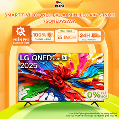 Smart Tivi LG QNED Evo AI Mini LED 4K 65 Inch 65QNED92ASA/ 75 Inch 75QNED92ASA/ 85 Inch 85QNED92ASA