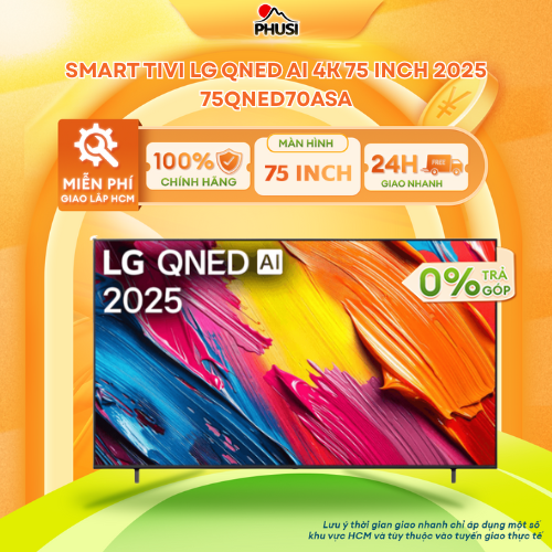 Smart Tivi LG QNED AI 4K 43/ 55/ 65/ 75/ 86 Inch QNED70ASA - Hàng Chính Hãng