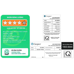 Máy lạnh Casper Inverter 2.5 HP GC-24IS35 - Hàng Chính Hãng