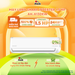 Máy lạnh Sharp Inverter 1 HP AH-X10DEW/ 1.5 HP AH-X13DEW/ 2HP AH-X18DEW - Hàng Chính Hãng - Mẫu mới 2026