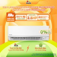 Máy lạnh Panasonic Inverter 2.5HP CU/CS-RU24CKH-8D - Model 2026 - Hàng Chính Hãng, Mới 100%