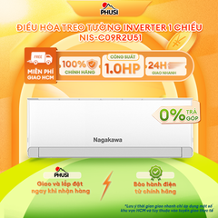 Máy lạnh Nagakawa NIS-C09R2U51 Inverter 1Hp - Mẫu mới 2025
