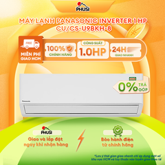 Máy lạnh Panasonic Inverter 1 HP CU/CS-U9BKH-8 / 1.5 HP CU/CS-U9BKH-8  - Mẫu mới 2025