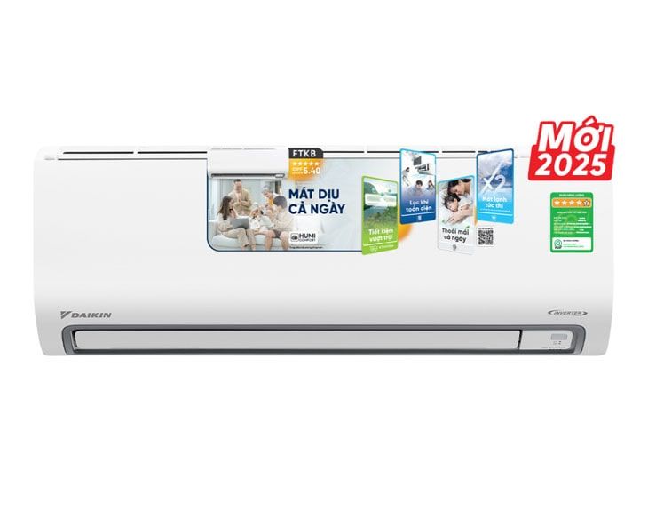 Máy lạnh Daikin Inverter 1.5 HP FTKB35ZVMV - Mẫu mới 2025