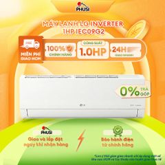Máy lạnh LG Inverter 1HP IEC09G2/ 1.5HP IEC12G2 - Hàng Chính Hãng - Model 2026