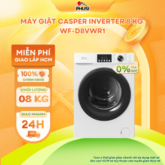 Máy giặt Casper Inverter 8 kg WF-D8VWR1 - Hàng Chính Hãng