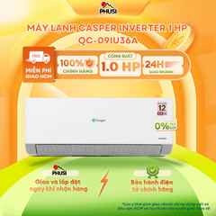 Máy lạnh Casper Inverter 1 HP QC-09IU36A/ 1.5 HP QC-12IU36A - Hàng Chính Hãng