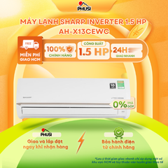 Máy lạnh Sharp Inverter 1 HP AH-X10CEWC/ 1.5 HP AH-X13CEWC - Hàng Chính Hãng - Mẫu 2025