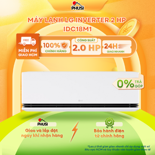 Máy lạnh LG Inverter 1HP IDC09M1/ 1.5 HP IDC12M1/ 2HP IDC18M1  - Điều khiển bằng điện thoại, có wifi