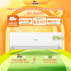 Máy lạnh Casper Inverter 2.5 HP GC-24IS35 - Hàng Chính Hãng