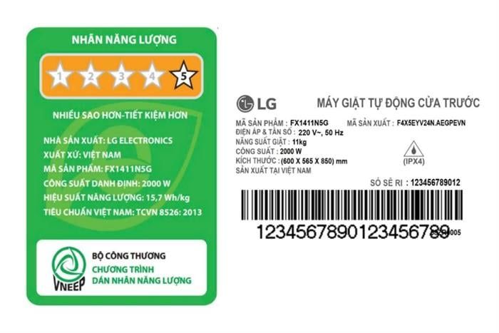 Máy Giặt Lồng Ngang LG AI DD Inverter 10 kg FX1410N5G - Mẫu mới