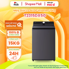 Máy Giặt Lồng Đứng LG AI DD Inverter 15kg T2315DX5G
