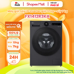 Máy Giặt Sấy Lồng Ngang LG AI DD Inverter Giặt 12 kg Sấy 7 kg FX1412R3KA