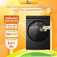 Máy Giặt Sấy Lồng Ngang Panasonic Inverter Giặt 10kg Sấy 7kg NA-S20DG1BVT - Model 2026