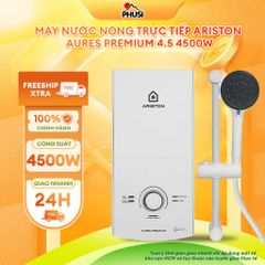 Máy Nước Nóng Trực Tiếp Ariston AURES PREMIUM 4.5 4500W Không Bơm - BH Chính Hãng