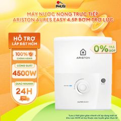 Máy Nước Nóng Trực Tiếp Ariston AURES EASY 4.5P - có bơm