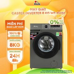 Máy Giặt Casper Inverter 8 kg WF-8VG1