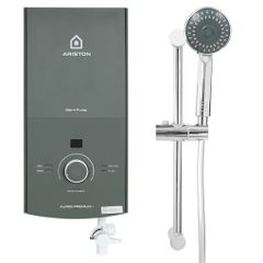 Máy Nước Nóng Trực Tiếp Ariston AURES PREMIUM+ 4.5P 4500W có bơm trợ lực