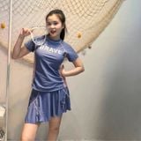  Bộ Đồ Bơi Nữ Thể Thao S20 - Thiết Kế Áo Cộc Tay Kín Đáo, 