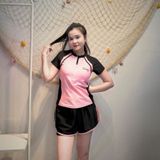  Đồ Bơi Nữ S18 - Áo Cộc Tay Quần Đùi Giác Kín Đáo, Tôn Dáng 