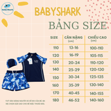  T42 - Set Bơi Tay Đùi Quần Đùi Bé Trai 2 Lớp - Baby Shark 