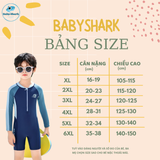  T8 - Bộ bơi liền thân cho bé trai dài tay, chất thun lạnh co giãn, chống tia UV phong cách thể thao 