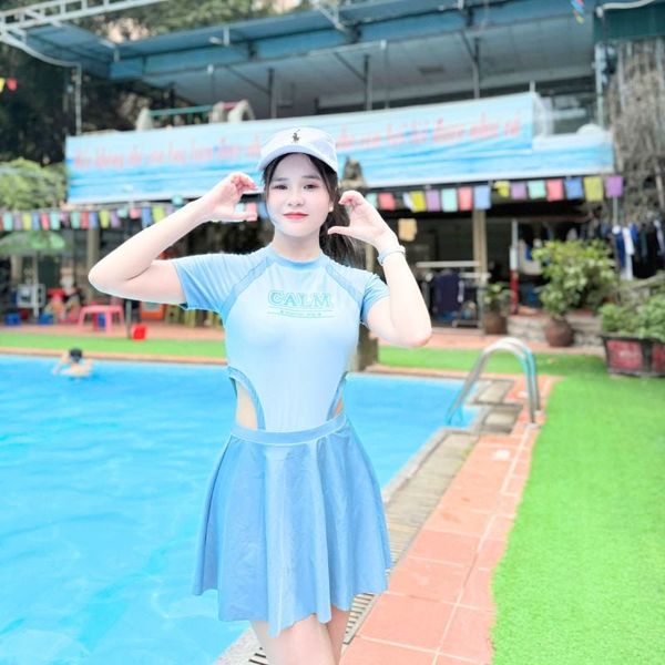 S5 - Swimbros -  Set Bơi Liền Kèm Váy Xu Hướng 2025