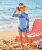  G103 - Set Bơi Tay dài Quần Đùi Phối Lưới Năng Động - Baby Shark Shop 