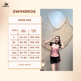  Đồ Bơi Nữ S18 - Áo Cộc Tay Quần Đùi Giác Kín Đáo, Tôn Dáng 