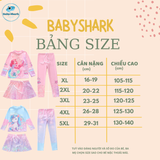  G105 - Set Bơi Tay Dài Quần Dài Kèm Váy 3 Chi Tiết Bé Gái - Baby Shark Shop 