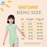  G101 - Bộ Đồ Bơi Thể Thao Bé Gái- Áo Tay Ngắn Kèm Quần Rời, Chất Thun Co Giãn 