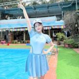  S5 - Swimbros -  Set Bơi Liền Kèm Váy Xu Hướng 2025 