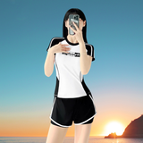  Bộ Đồ Bơi Thể Thao Nữ S27 – Tay Ngắn, Quần Đùi, Co Giãn 4 Chiều 