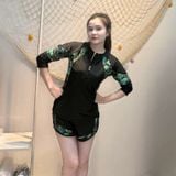  Bộ Đồ Bơi Nữ Tay Dài Quần Đùi S21 – Chống Nắng, Kín Đáo 