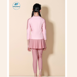  G19 - Set bơi tay dài quần dài liền váy bé gái năng động - Baby Shark Shop 