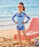  G103 - Set Bơi Tay dài Quần Đùi Phối Lưới Năng Động - Baby Shark Shop 