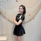  S24 - Đồ bơi nữ liền thân kèm váy rời Swimbros, chất liệu co giãn, form đẹp, che khuyết điểm 