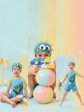  T34 - Set bơi bé trai tay ngắn quần đùi họa tiết 