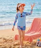  G103 - Set Bơi Tay dài Quần Đùi Phối Lưới Năng Động - Baby Shark Shop 