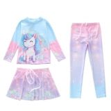  G105 - Set Bơi Tay Dài Quần Dài Kèm Váy 3 Chi Tiết Bé Gái - Baby Shark Shop 
