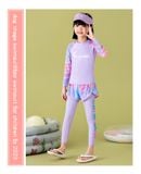  G111 - Set Bơi 3 chi tiết Tay Dài Quần Dài Bé Gái 