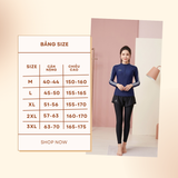  S37 - Bộ Đồ Bơi Nữ Dài Tay Kín Đáo 3 Chi Tiết – Chống Nắng, Che Khuyết Điểm Hiệu Quả - Baby Shark Shop 
