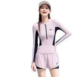  S45 - Bộ Bơi Kín Đáo Tay Dài, Che Bụng, Tôn Dáng Cao Cấp 