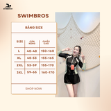  S51 - Bơi tay dài Cao cấp Ylike(Tay Đen) 