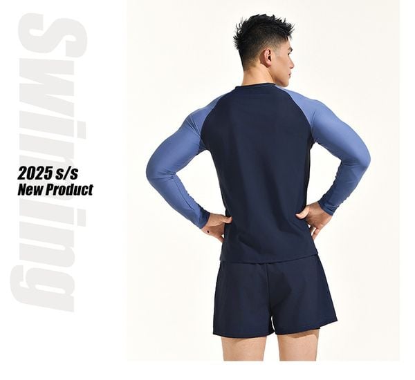 Set đồ bơi nam cao cấp SwimBros B7 – áo dài tay + quần bơi chống nắng co giãn 4 chiều