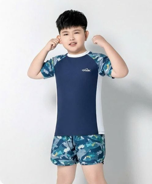 T18 -  Set Bơi Tay Đùi Bé Trai  2 Lớp - Baby Shark Shop