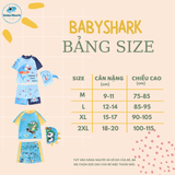  T34 - Set bơi bé trai tay ngắn quần đùi họa tiết 