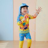  T88 - Set Bơi Tay Dài Quần Dài Kèm Nón Che Gáy Bé Trai - Baby Shark Shop 