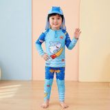  T88 - Set Bơi Tay Dài Quần Dài Kèm Nón Che Gáy Bé Trai - Baby Shark Shop 